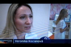 Veronika Kocianová v TV Markíza/TV Noviny - permanentný make-up 26.12.2014
